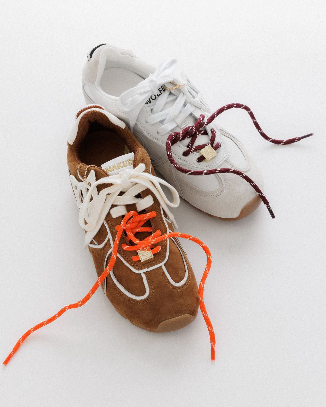 Adored Tan/White Suede