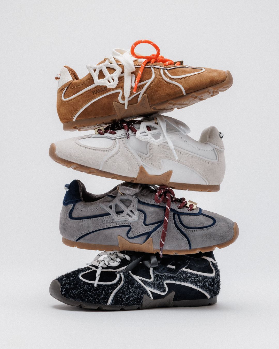 Adored Tan/White Suede