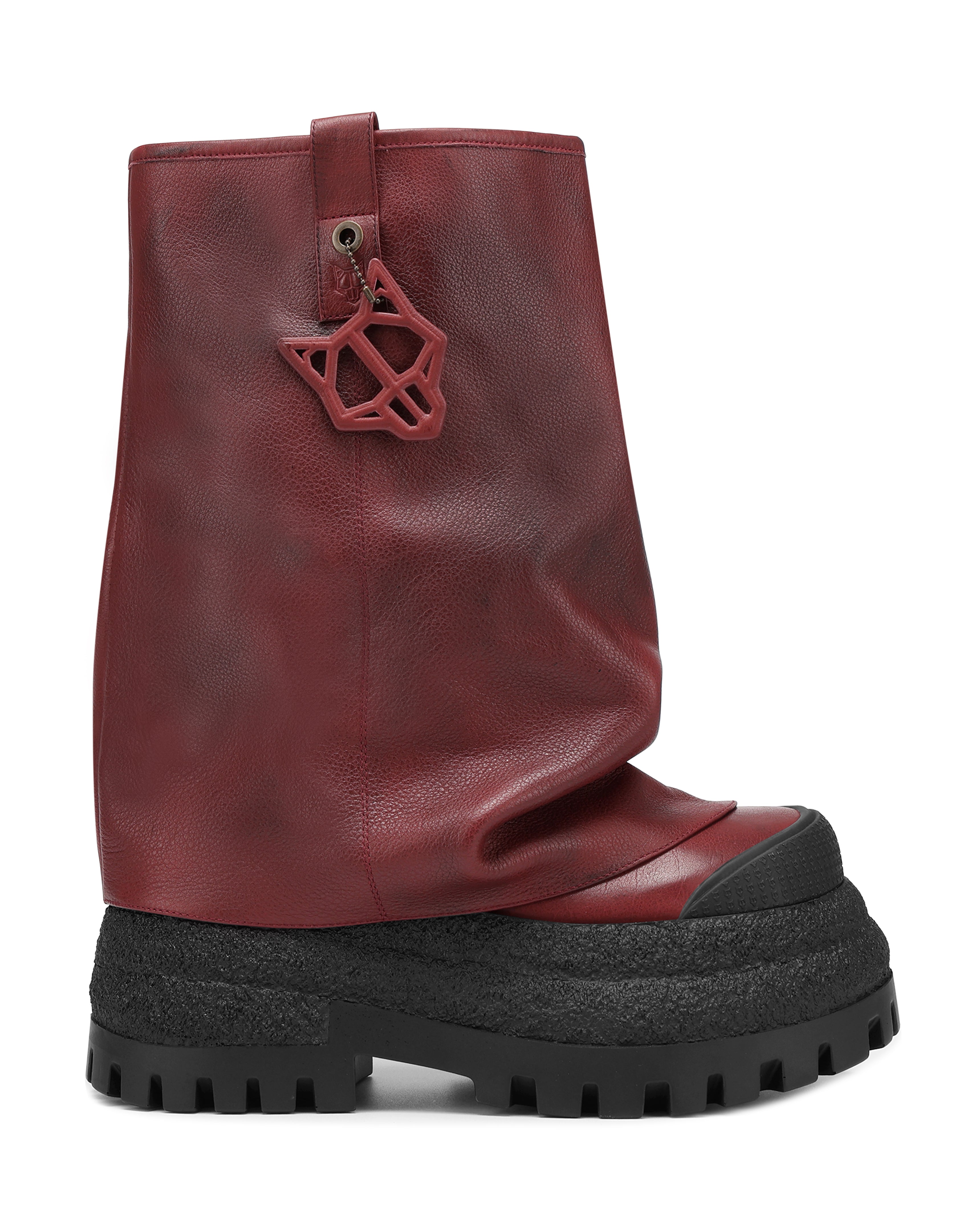 Naked Wolfe★Disturb 90mm ブーツ Disturb Black Leather