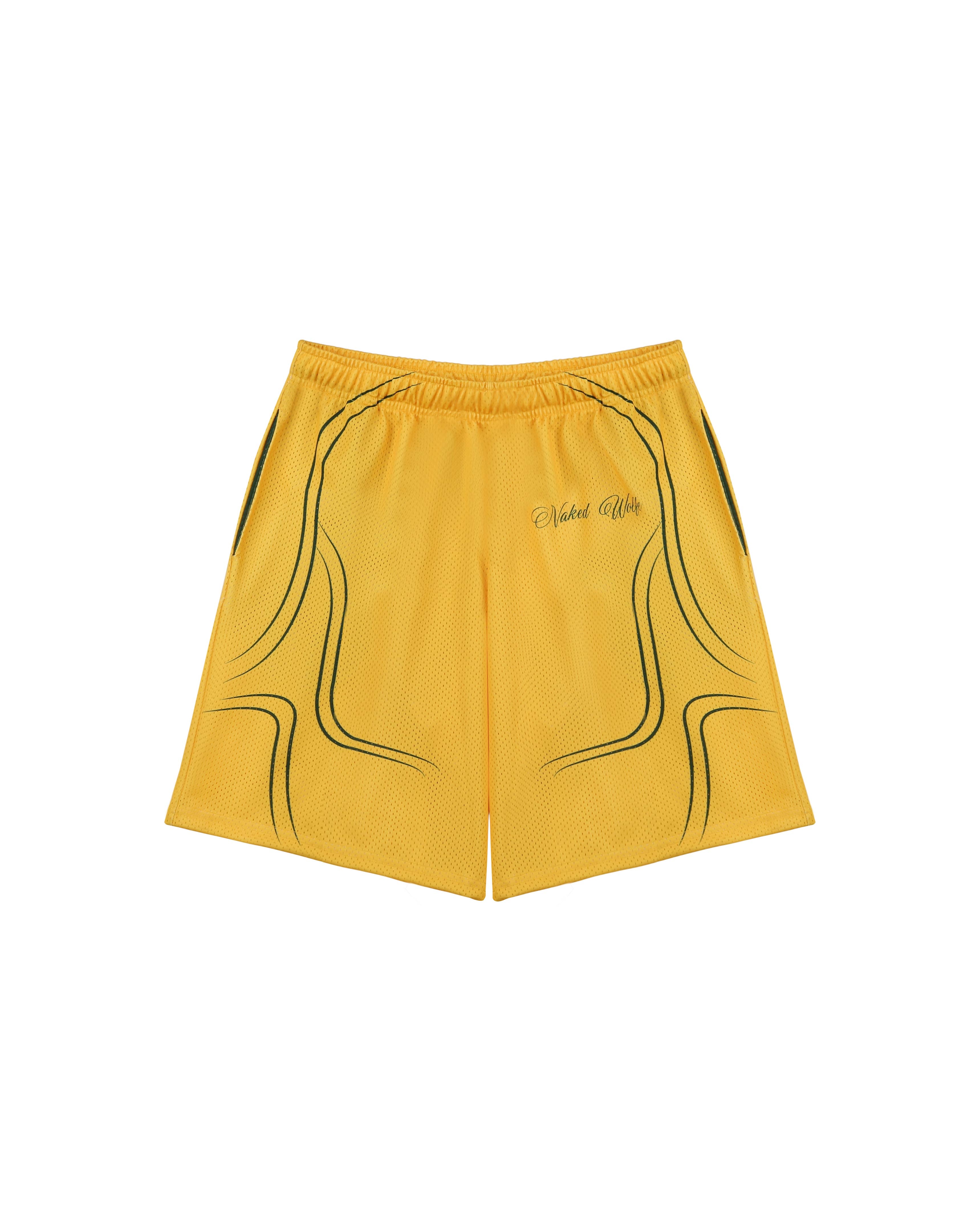 Naked Wolfe Jersey Shorts Yellow