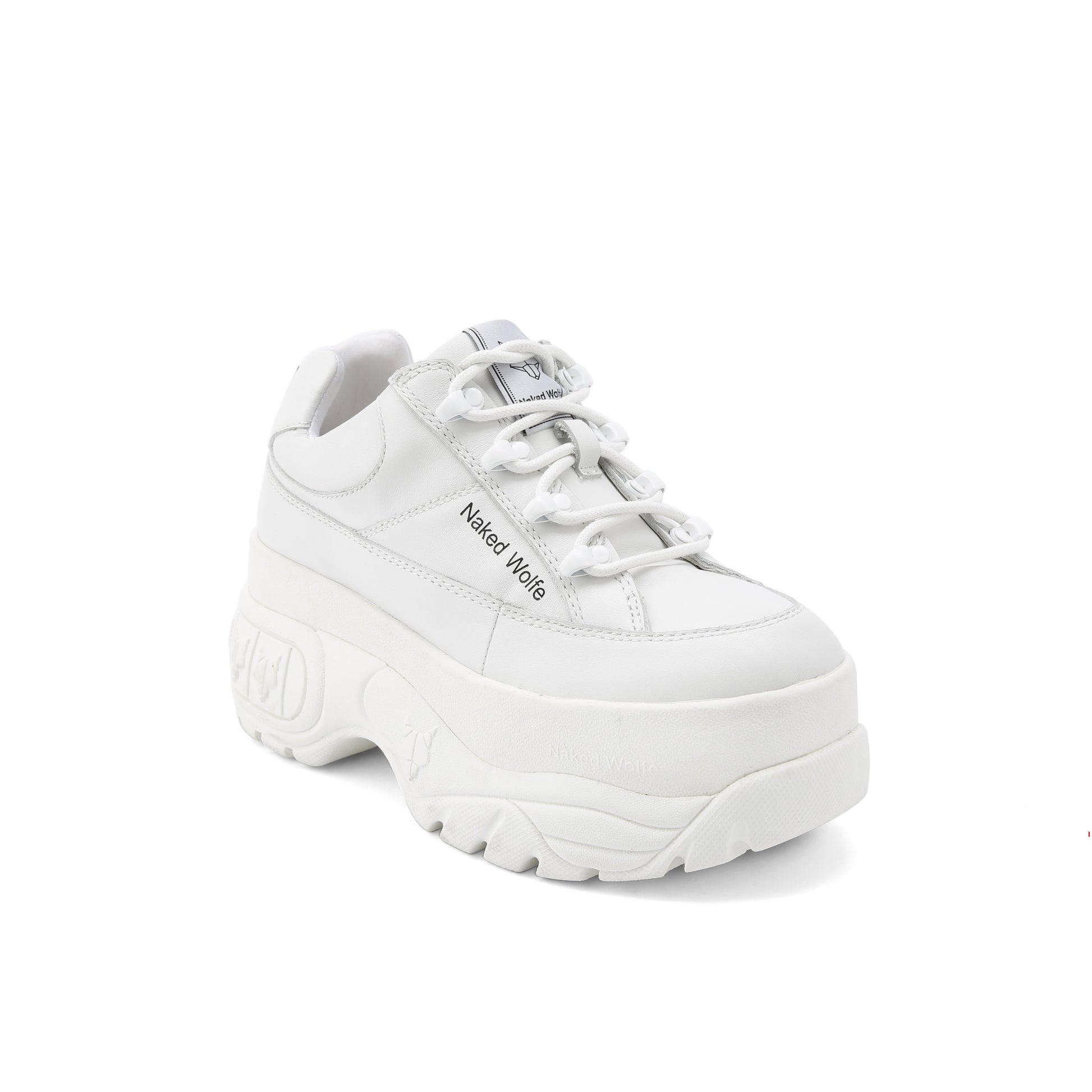 Sporty White Leather - Naked Wolfe