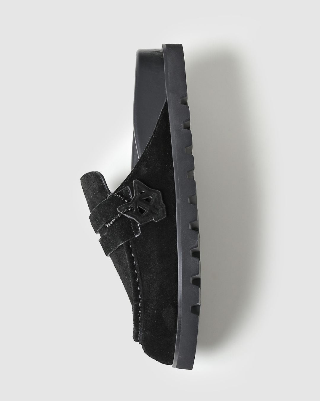 Cordless Black Hairy Cow Suede