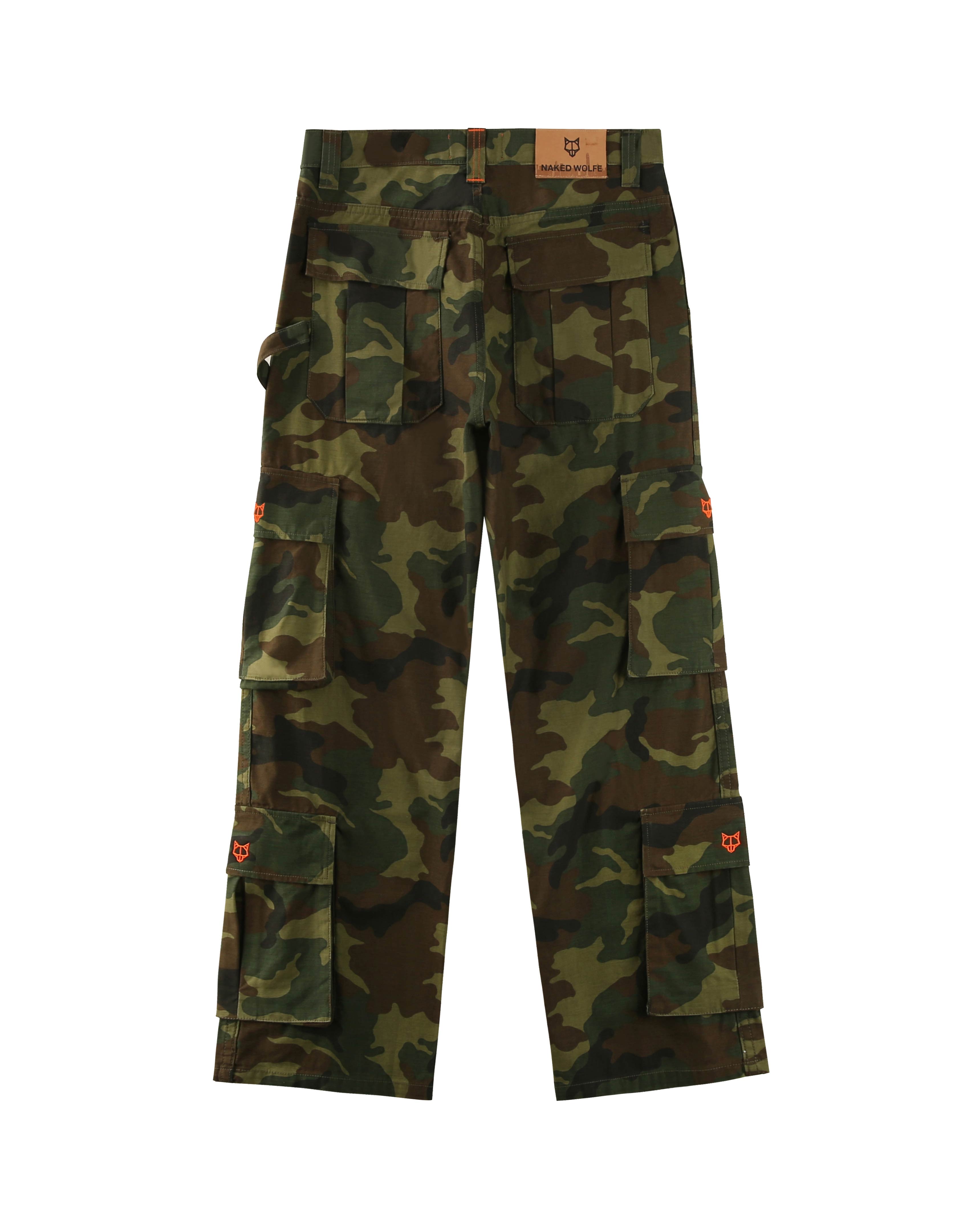 Baggy Pocket Cargo Pants Camo