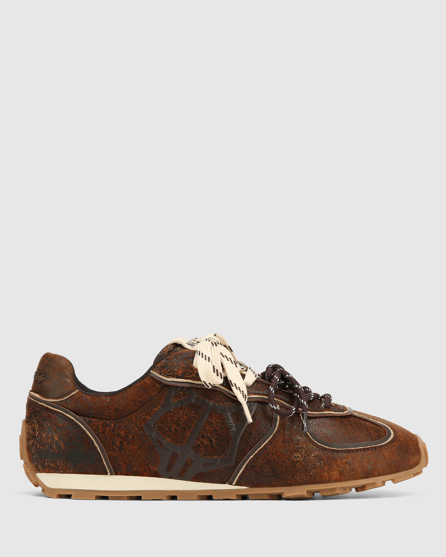 Lightning Brown Distress Leather