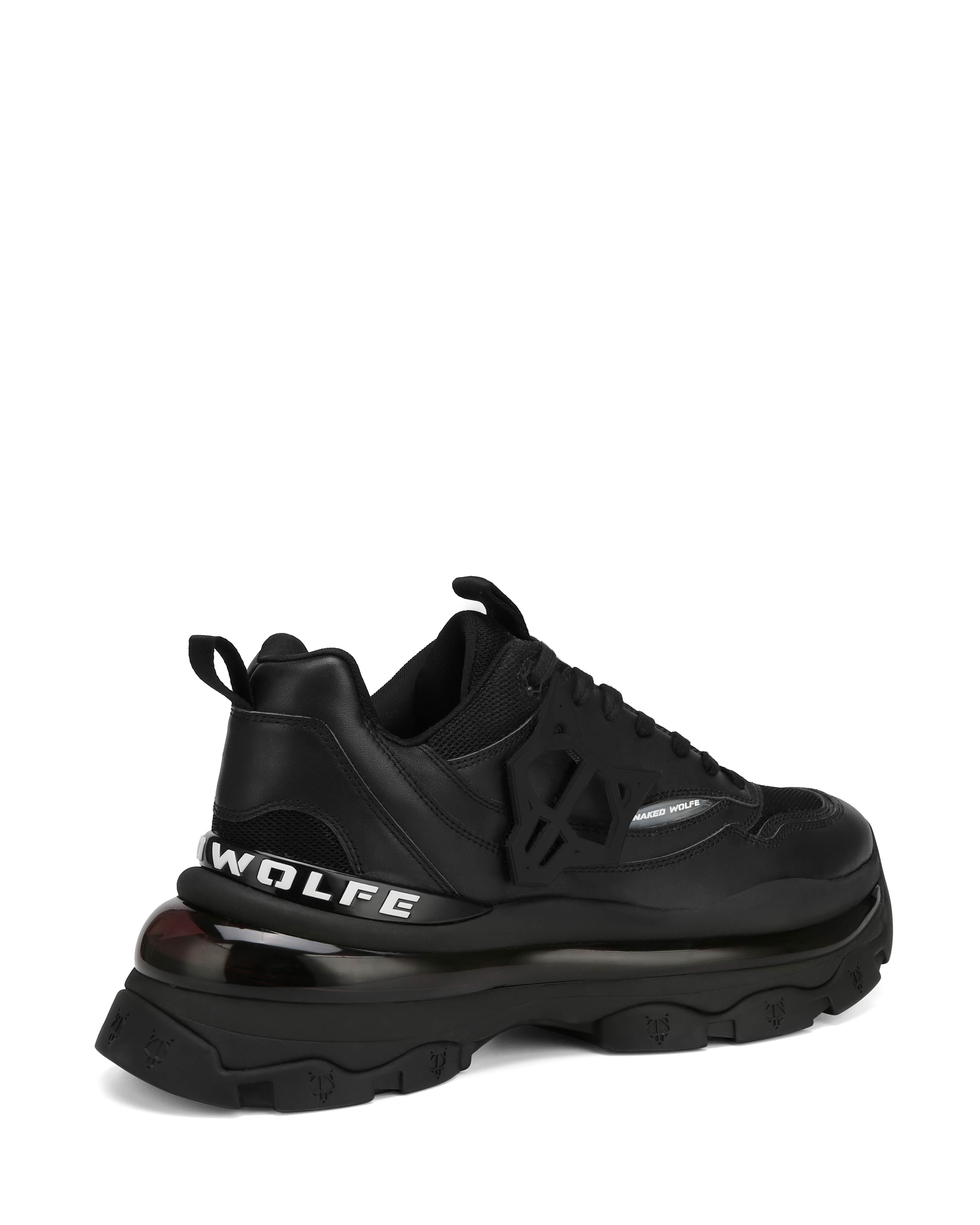 Naked Wolfe ★ Spike Black レザー Naked Wolfe leather shoes Spike women's black color Spike