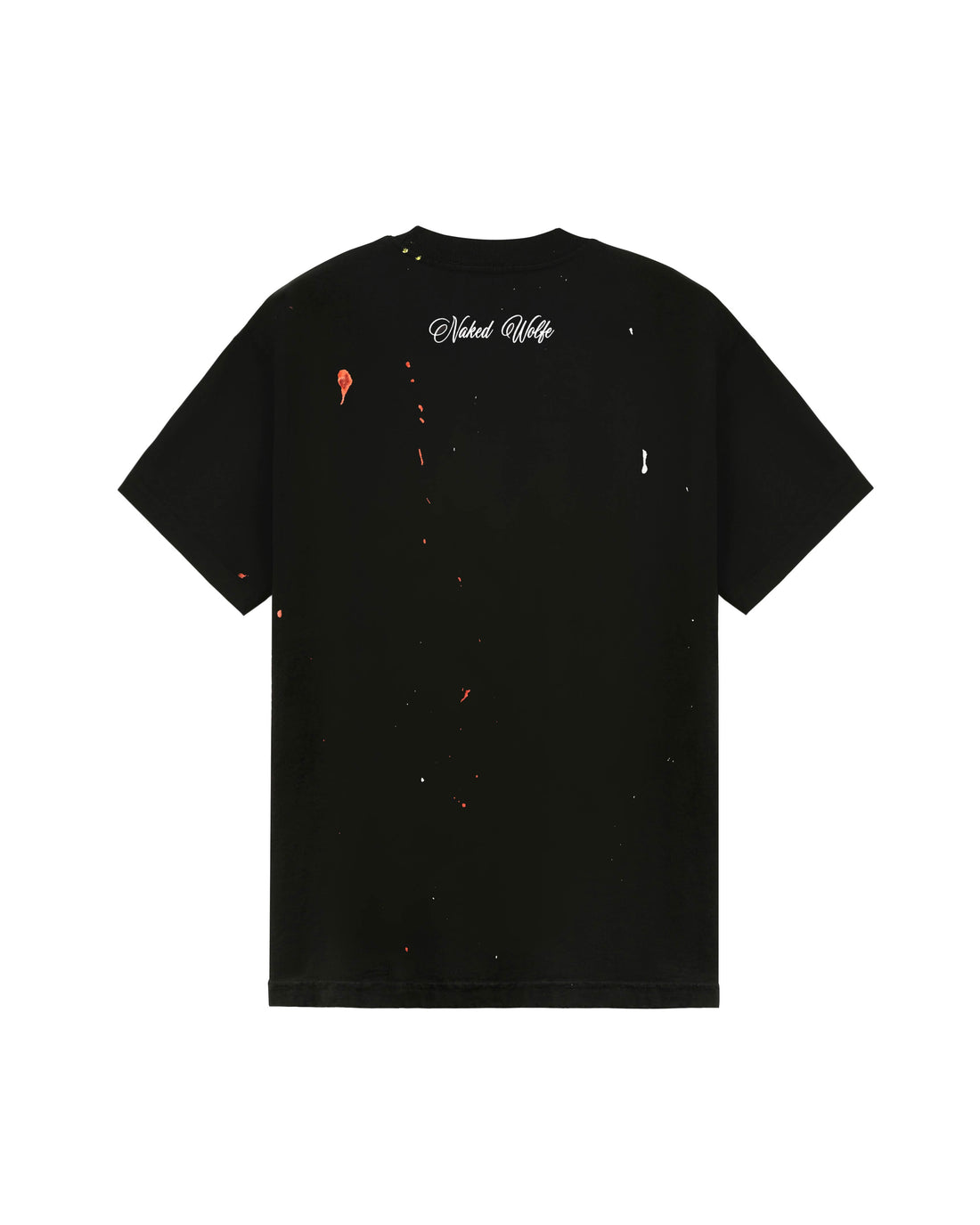 Wolfe T-Shirt Black Paint Splatter