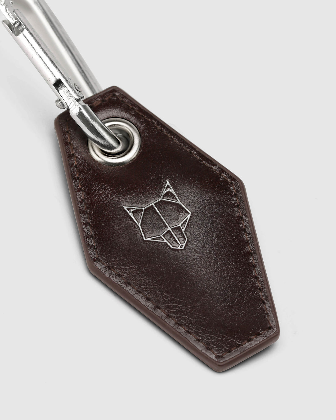 Carabiner Keychain Brown