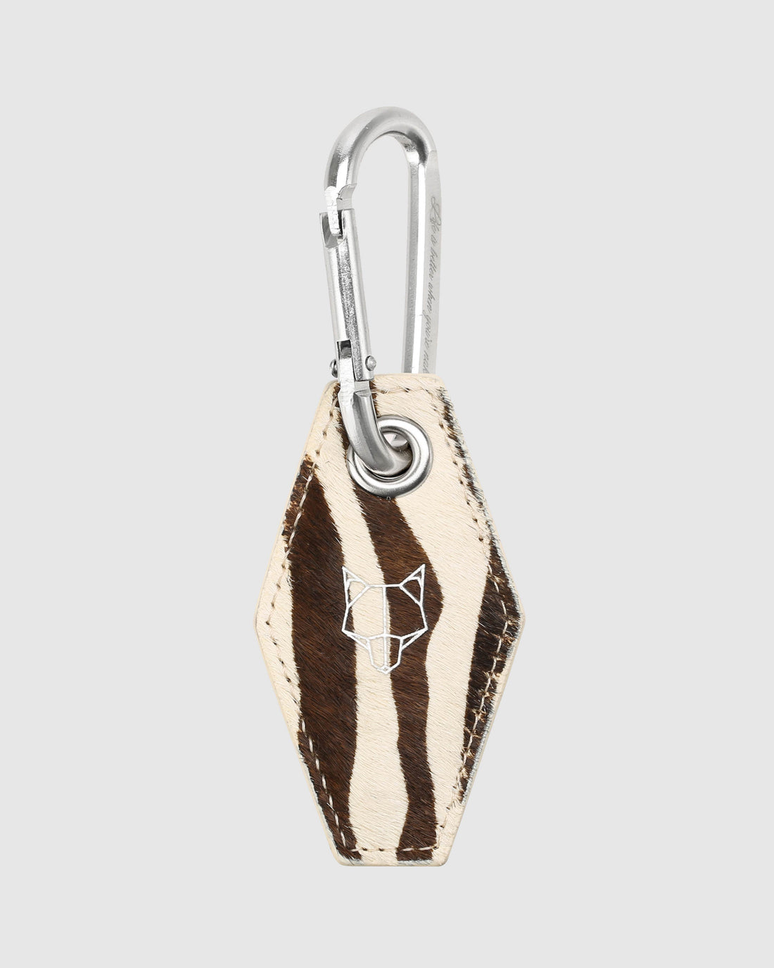 Carabiner Keychain Zebra
