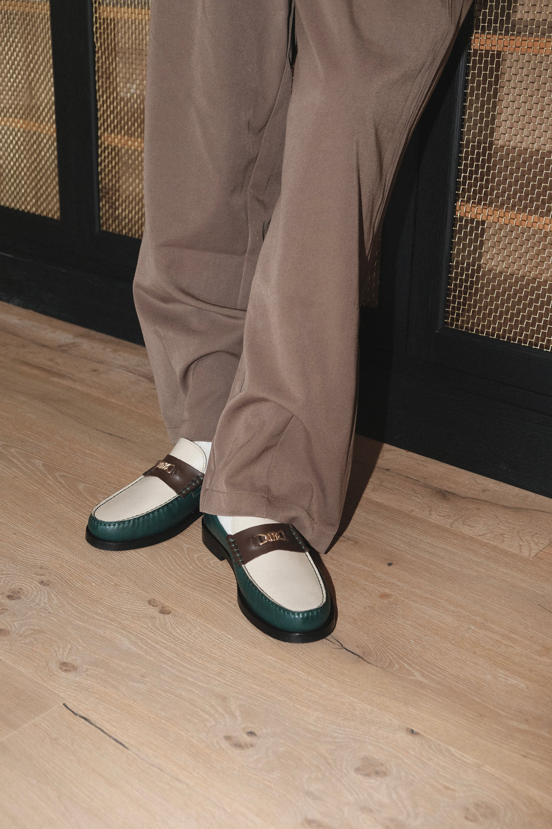 Roma Vintage Green Leather