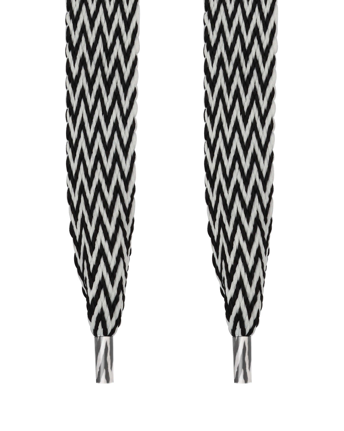 Slide Laces Zig Zag Black/White