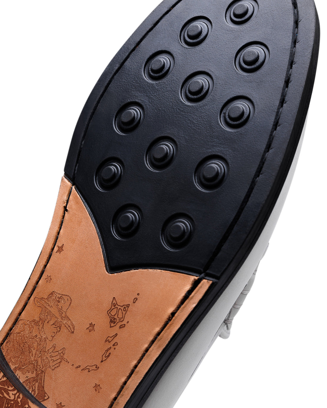 Roma White Leather