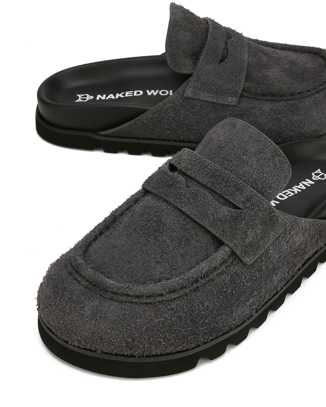 Cord Dark Grey Suede