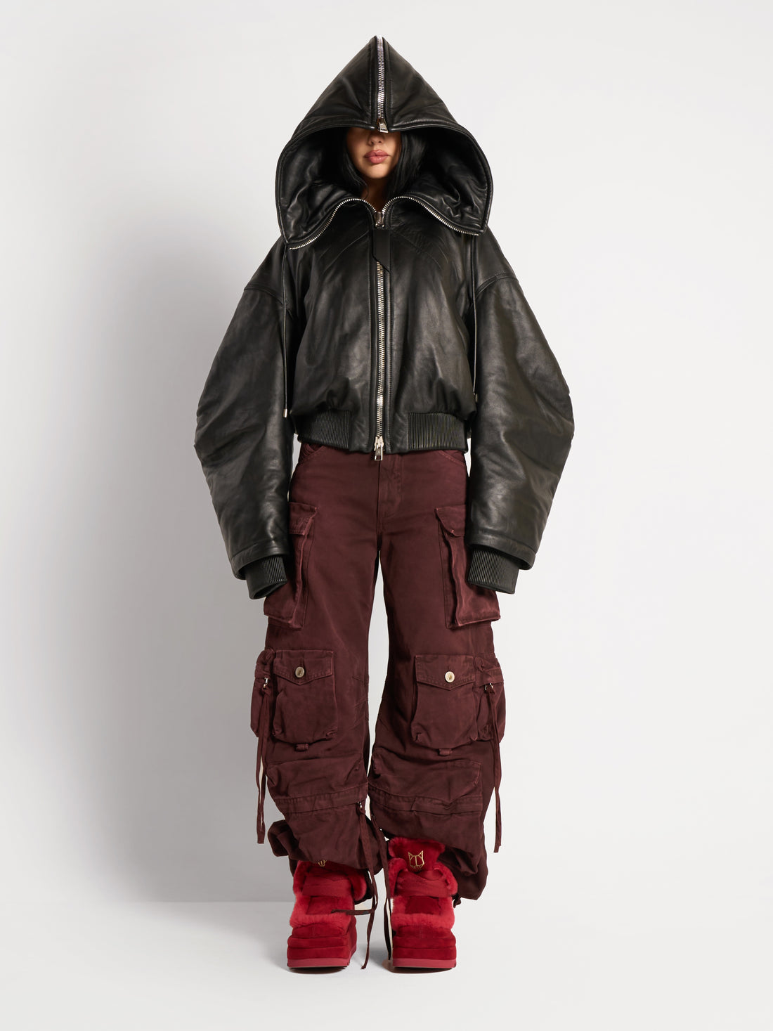Bambi Burgundy Shearling