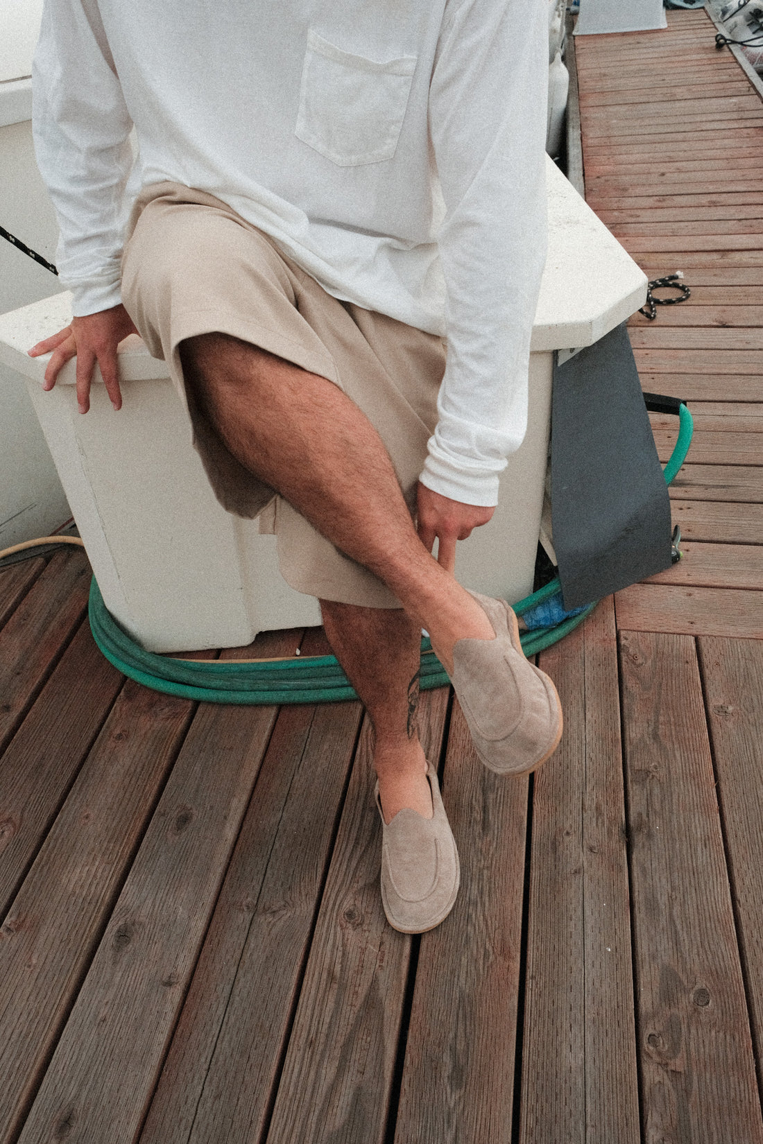 Reef Taupe Suede