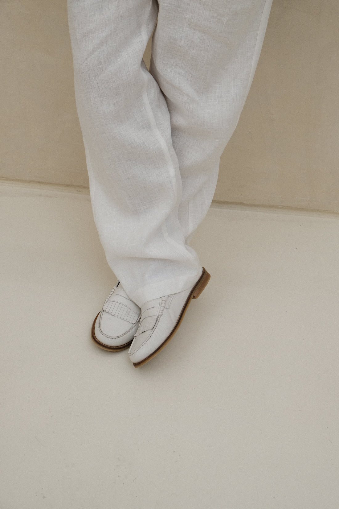 Ravello White Leather