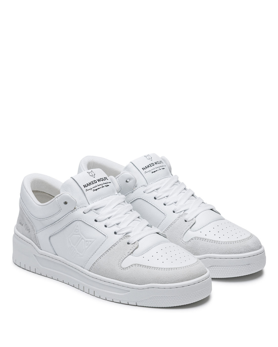 CM-01 White Suede/White Leather