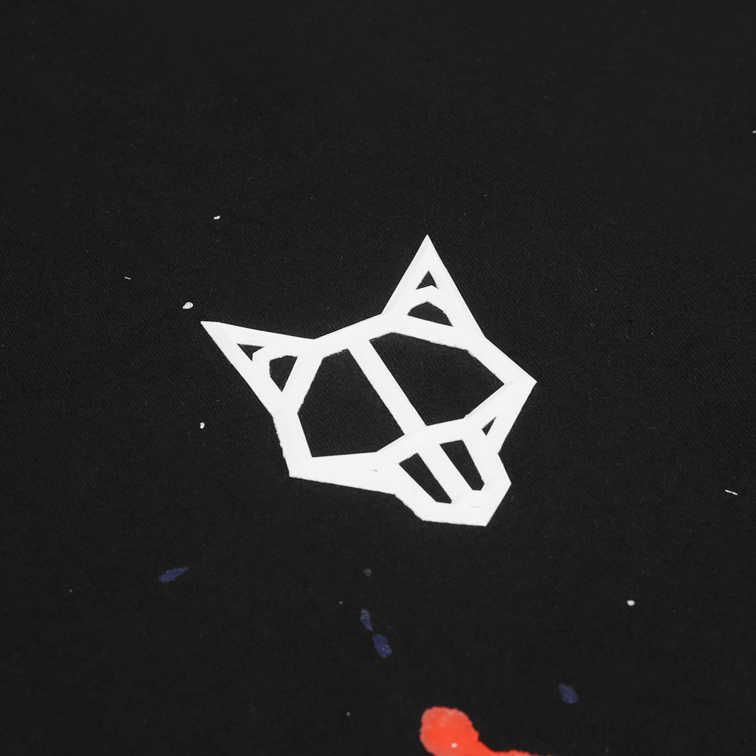 Wolfe T-Shirt Black Paint Splatter