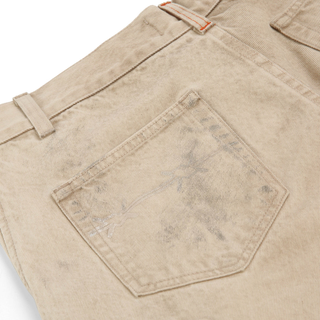 Denim Cargo Shorts Vintage Natural