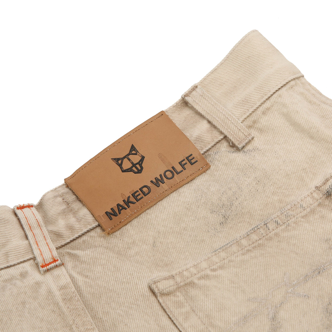 Denim Cargo Shorts Vintage Natural