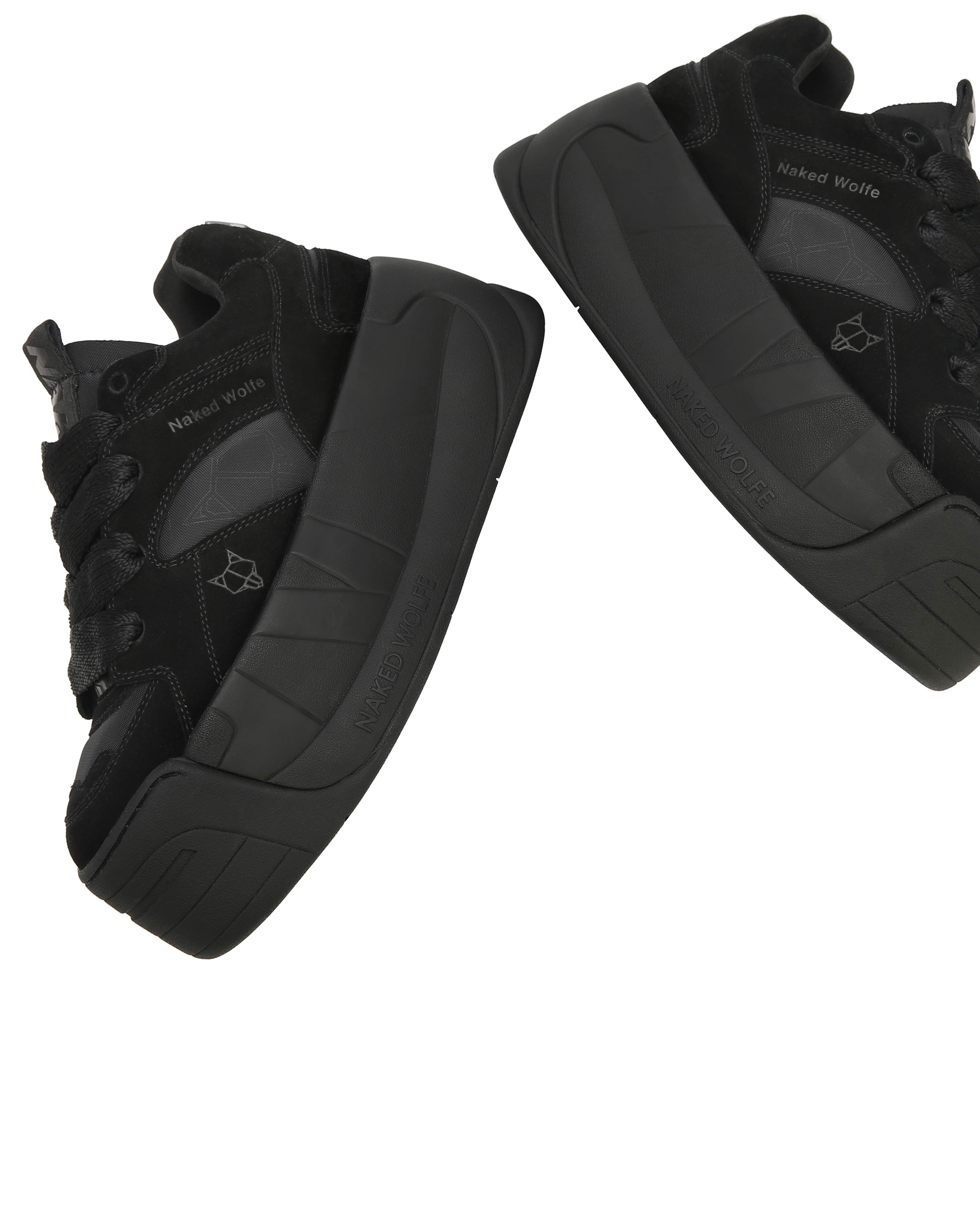 ★NAKED WOLFE★Snatch 厚底 スニーカー ダブルブラック 7cm Snatch Double Black