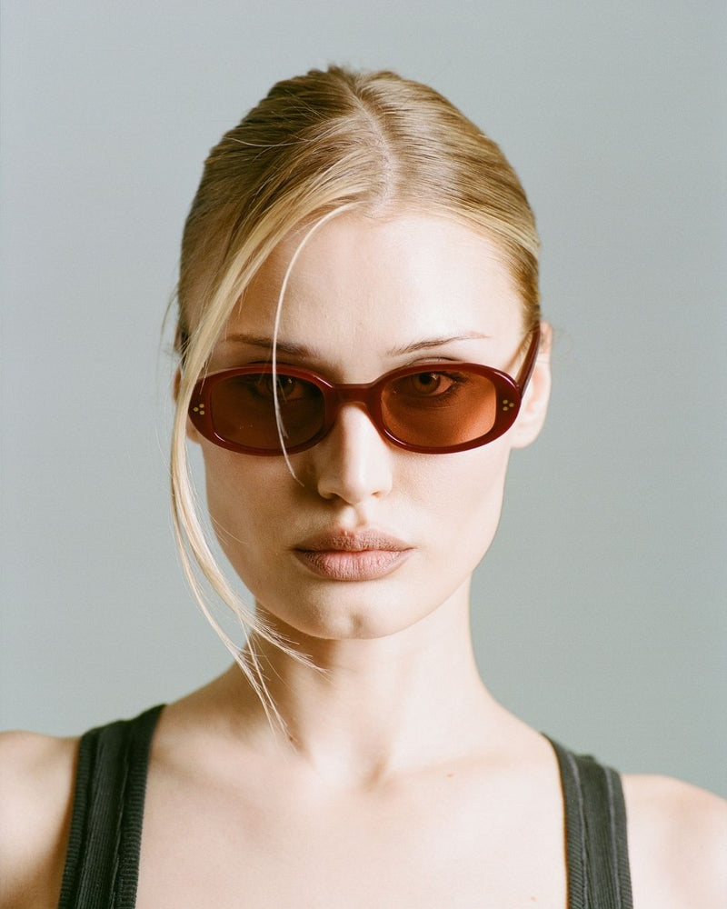 Milan Burgundy Sunglasses