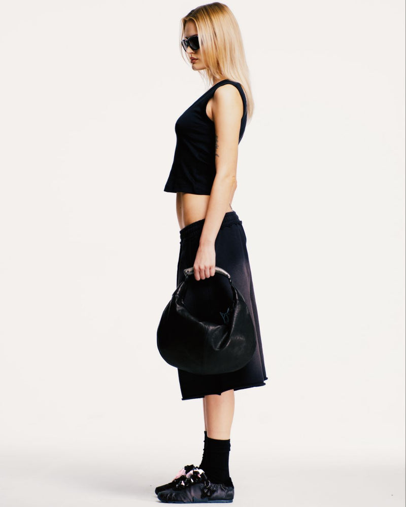 Adorable Black Satin