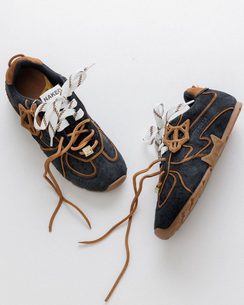 Adored Navy Tie Dye Suede