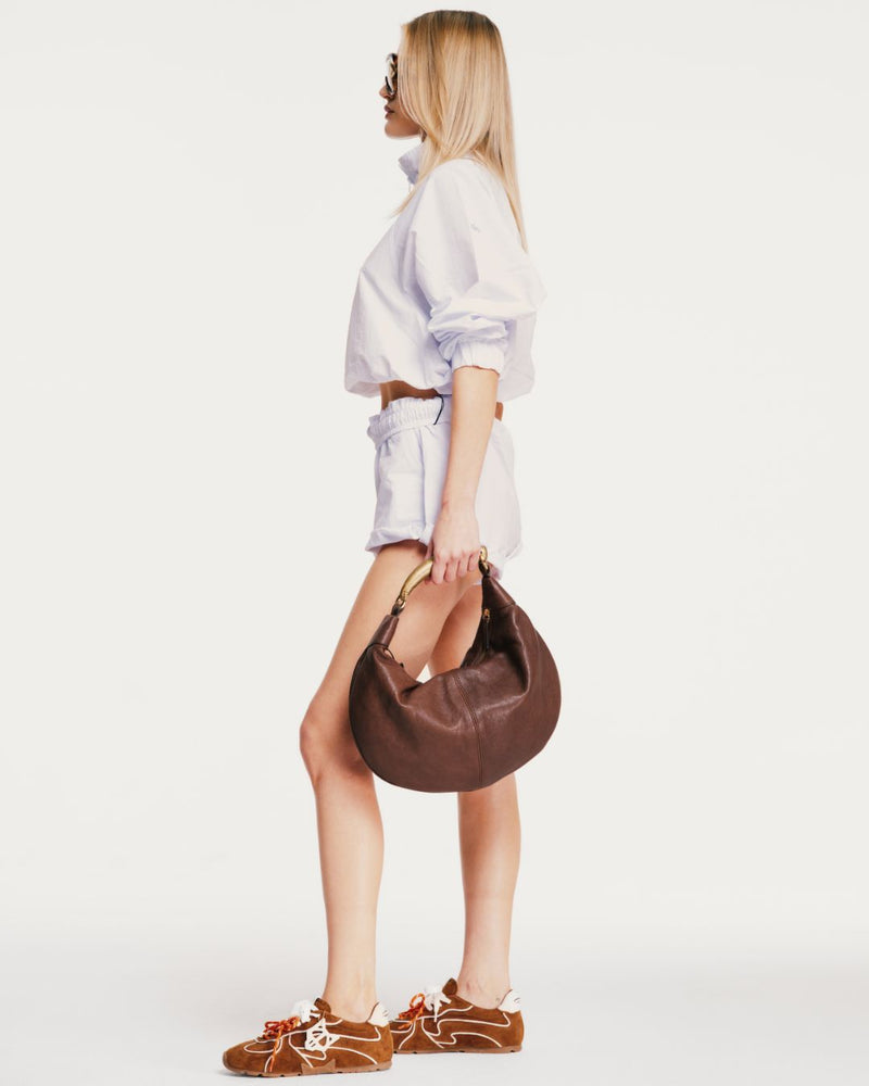 Adored Tan/White Suede