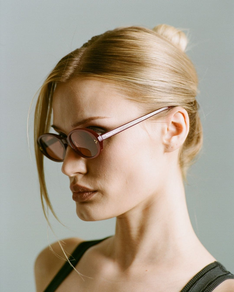 Milan Burgundy Sunglasses