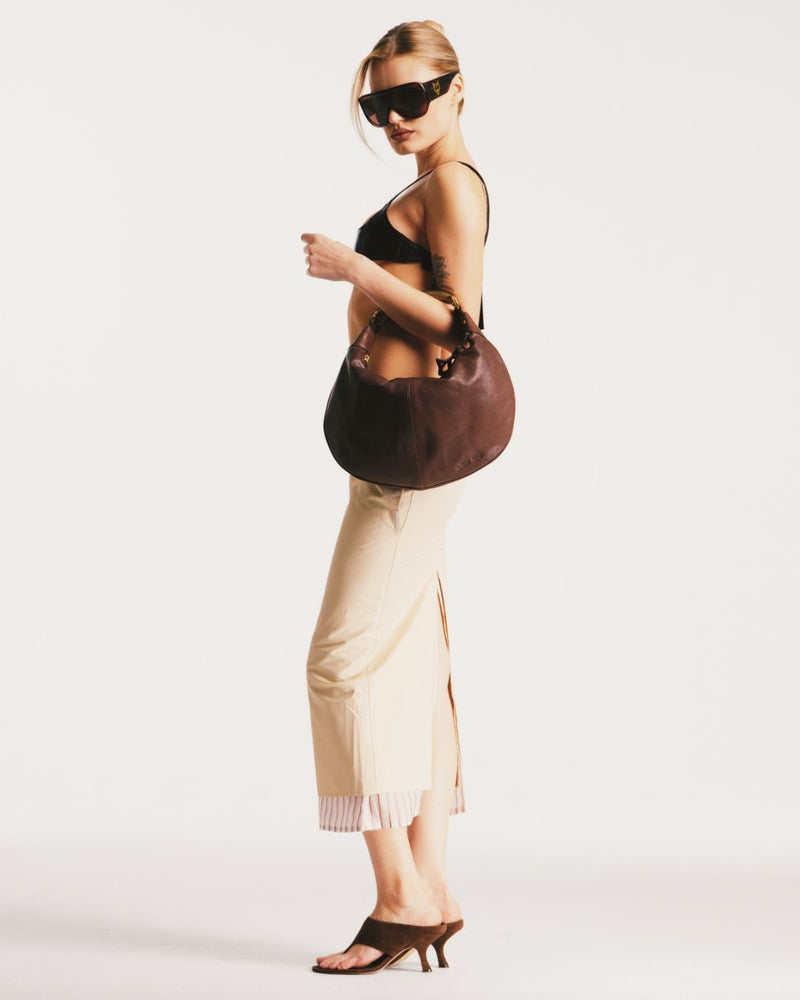 Mercer Brown Suede