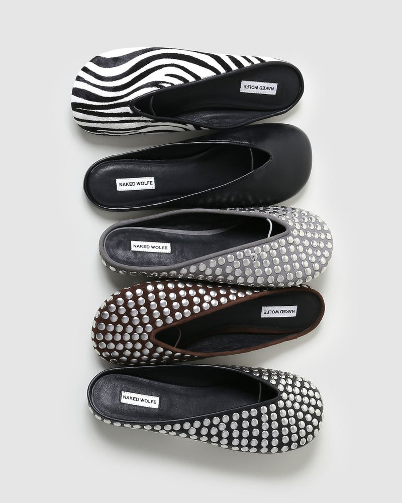 Pippa Grey Studded Suede