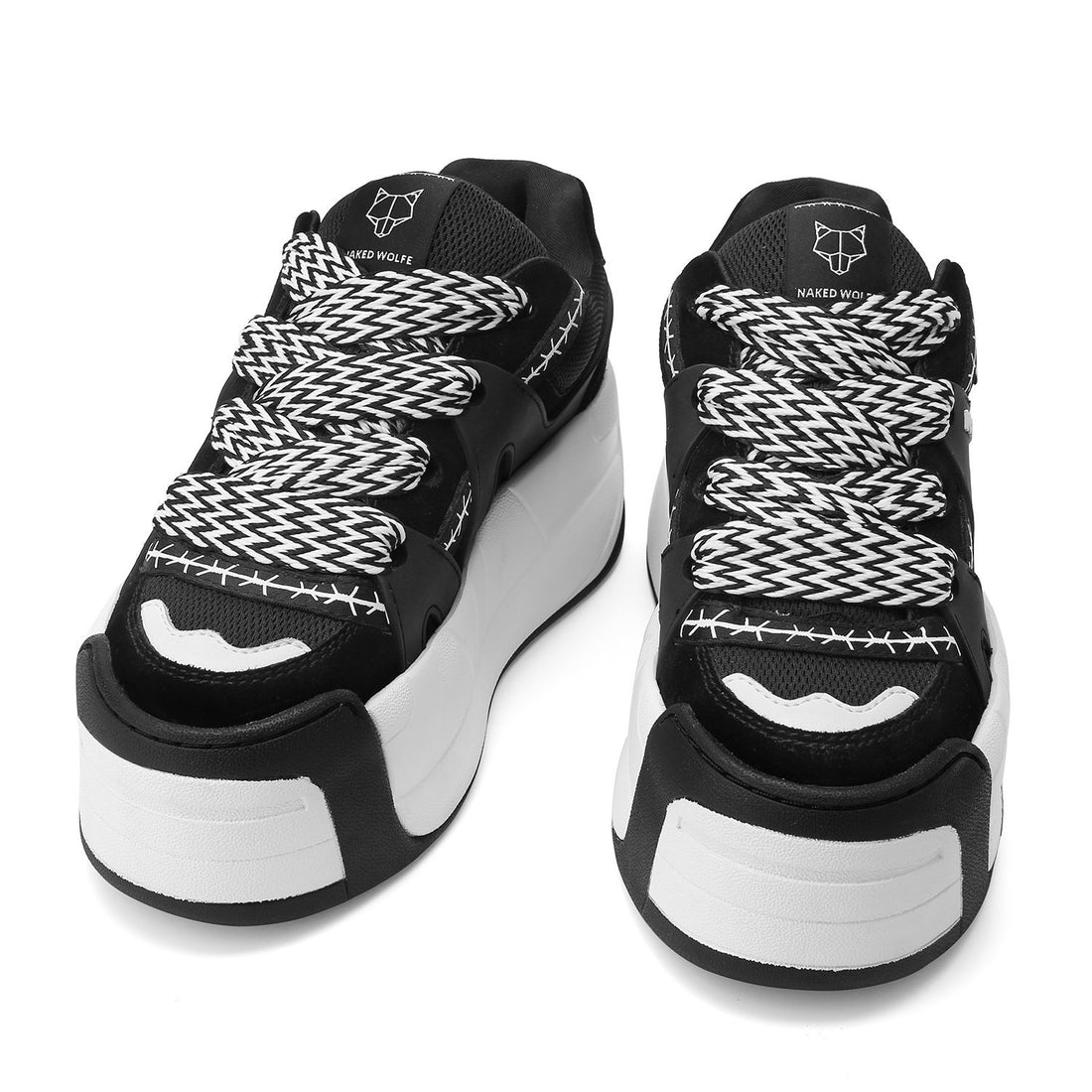 Slider Laces Zig Zag Black/White