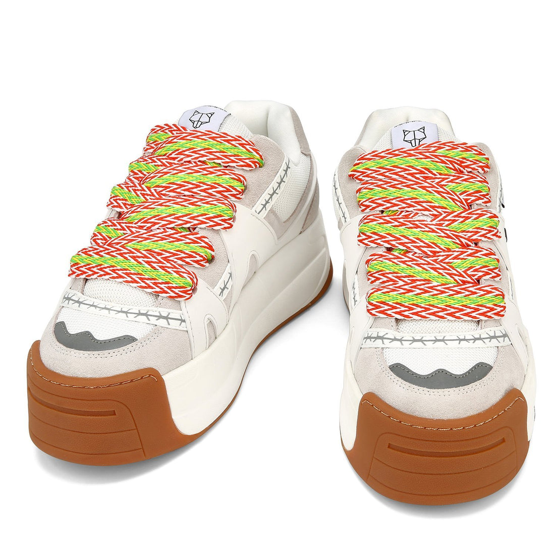 Slide Laces Zig Zag Orange/Green