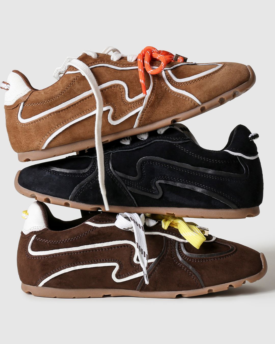 Adored Tan/White Suede