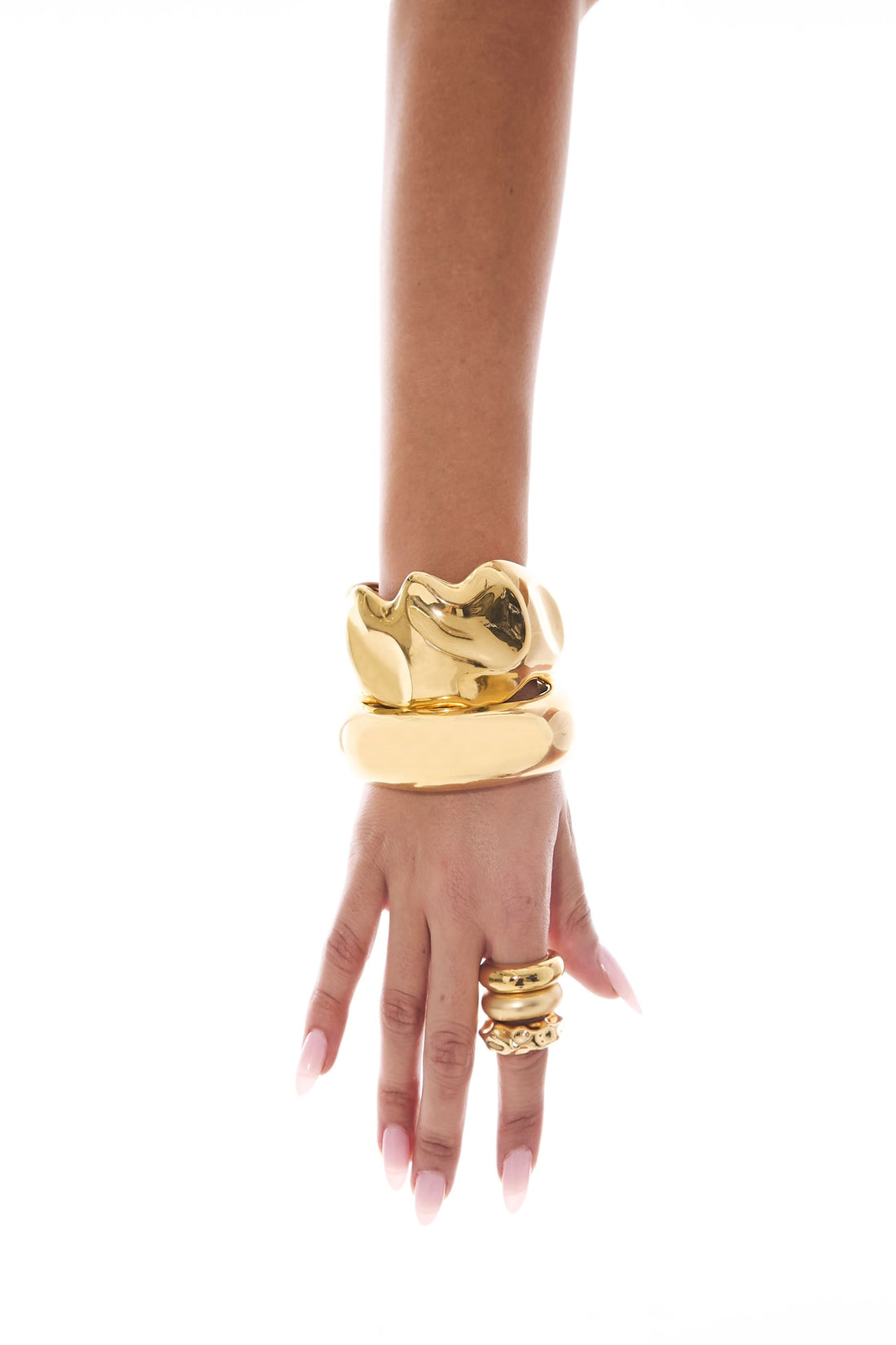 Aliah Stacked Rings Gold