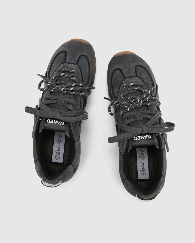 Ace Dark Gray Suede