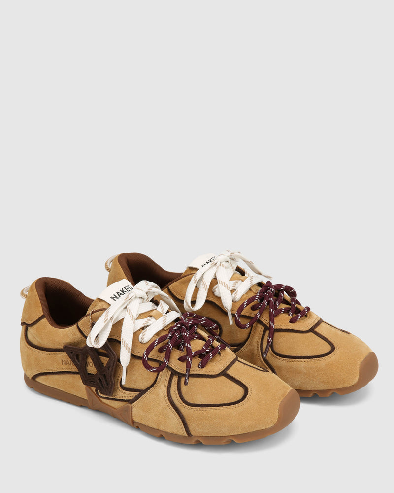 Ace Yellow Taupe Suede