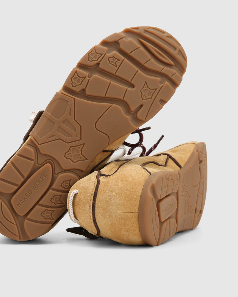 Ace Yellow Taupe Suede