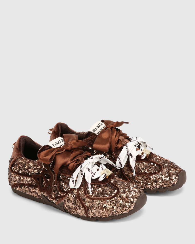 Adored Brown Sequin