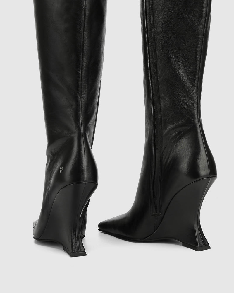 Adriana Black Leather