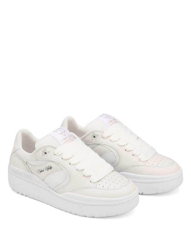 Ambition Cow Leather & Mesh White