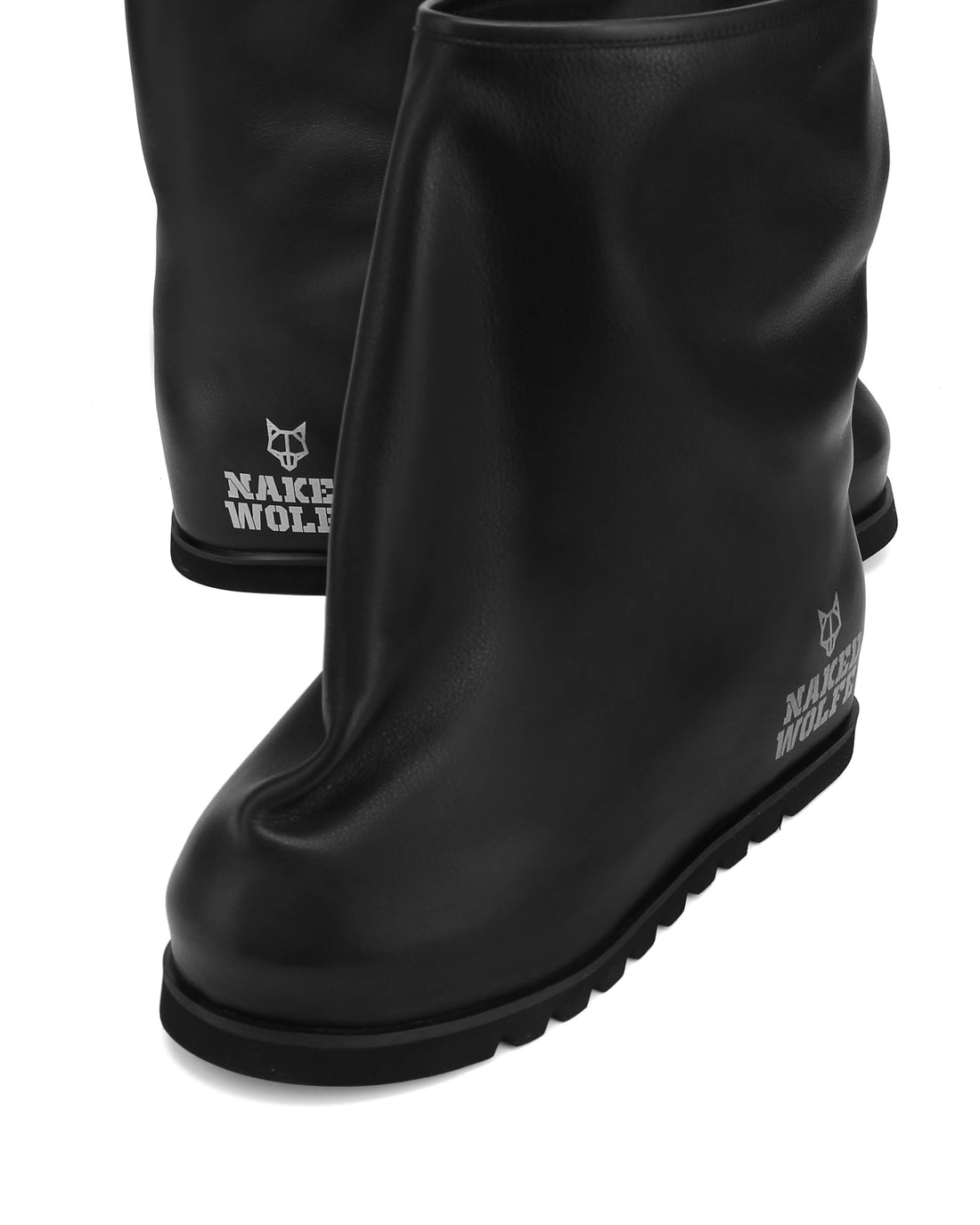 The Bag Boot Black Leather