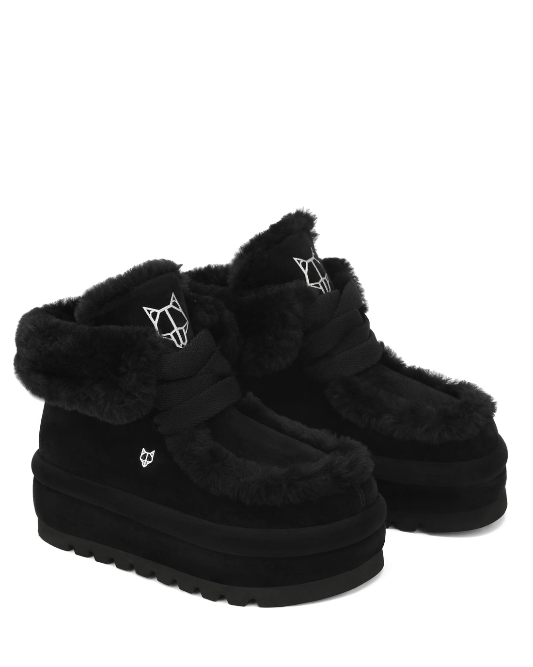 Bambi Black Suede/Shearling