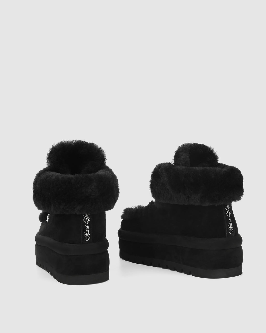 Bambi Black Suede/Shearling