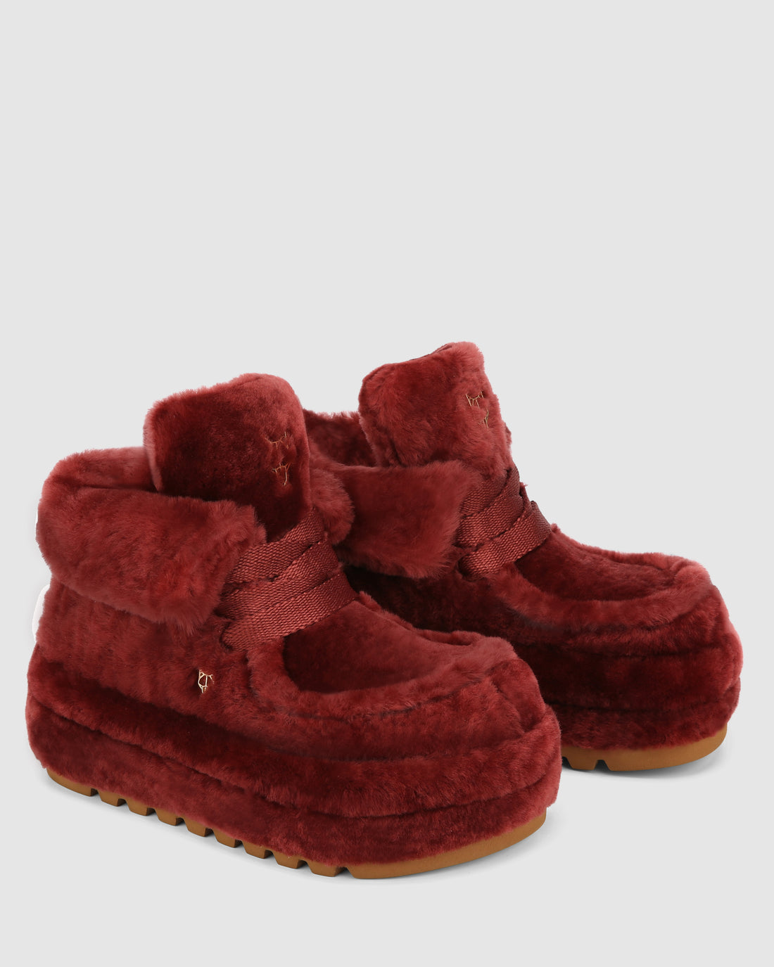 Bambi Burgundy Shearling
