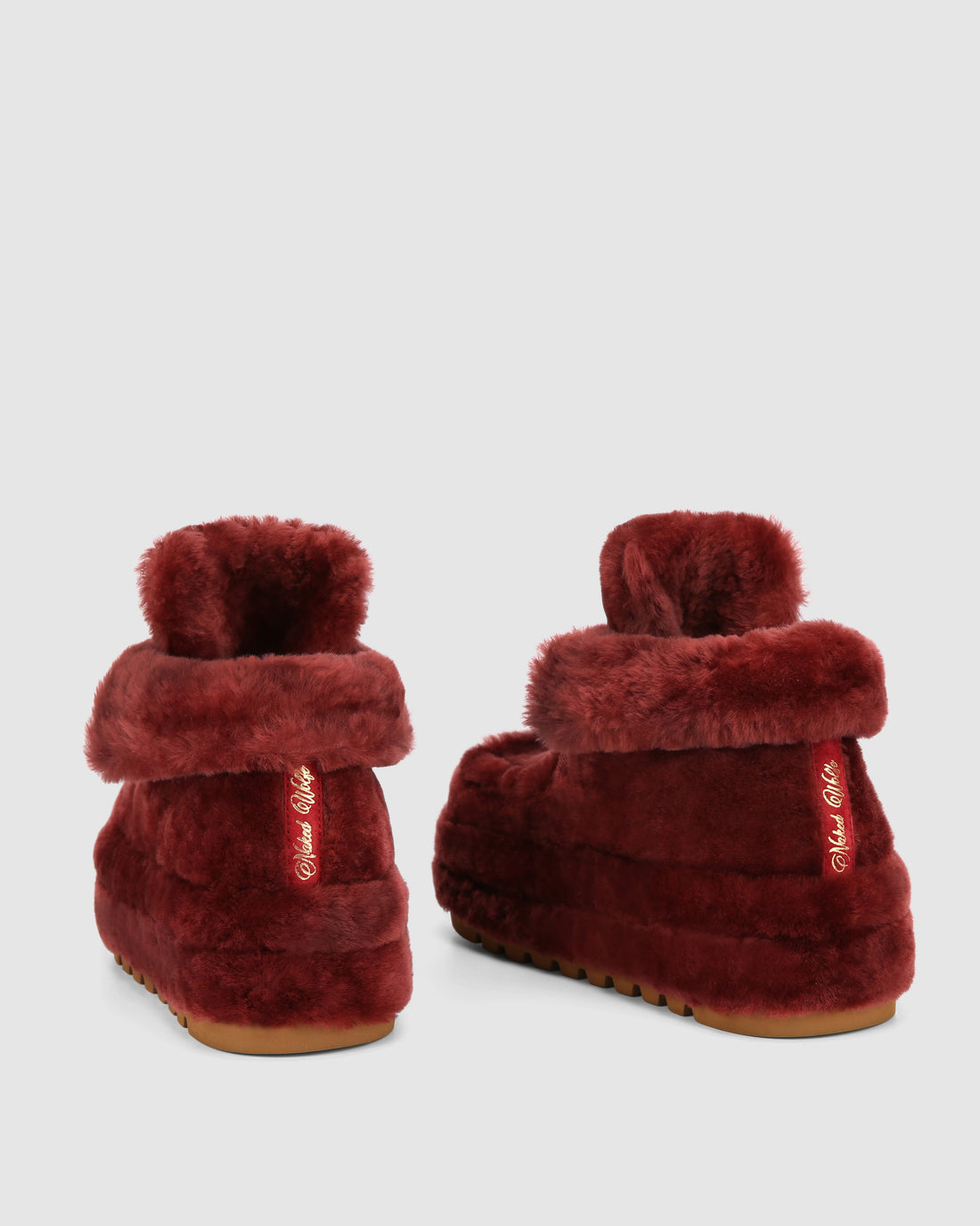 Bambi Burgundy Shearling