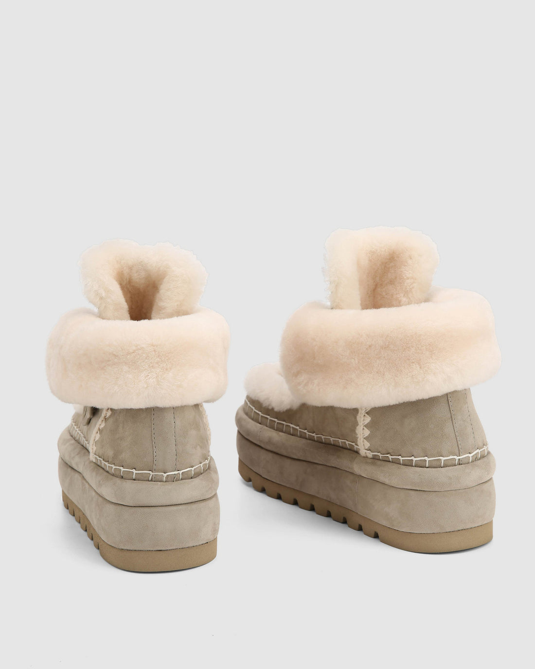 Bambi Yetti Stone Suede