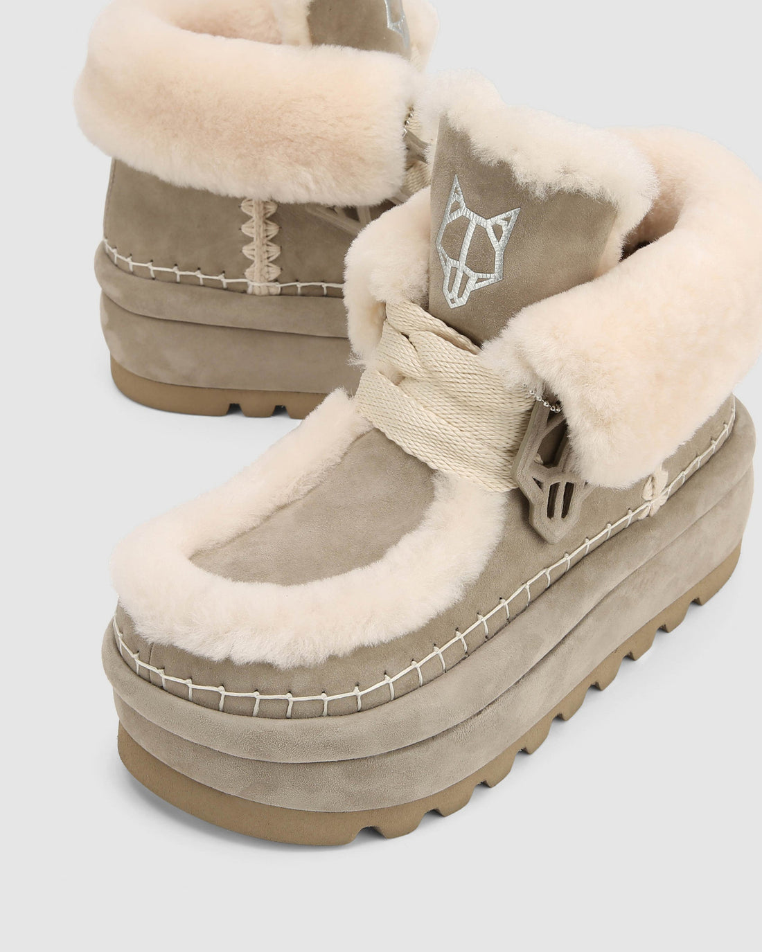 Bambi Yetti Stone Suede