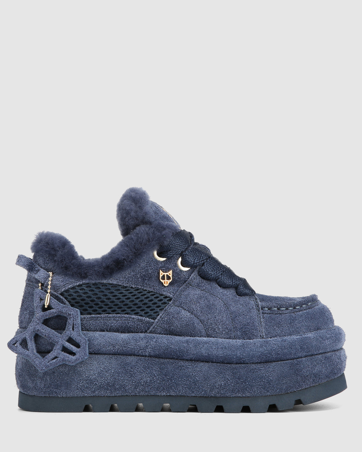 Beau Navy Suede