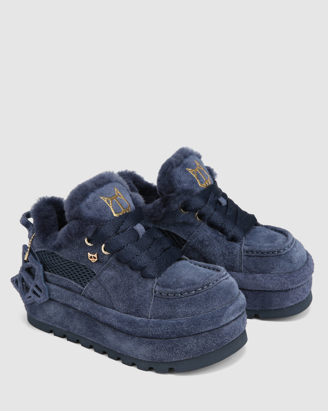 Beau Navy Suede